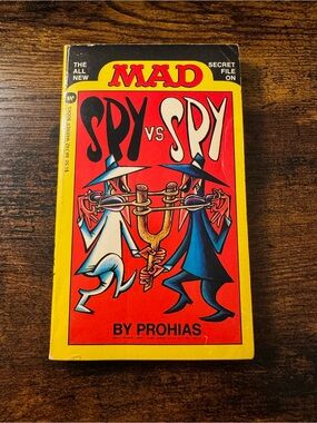 Vintage The All New Secret File on Spy vs. Spy Paperback Comic Book by Prohias